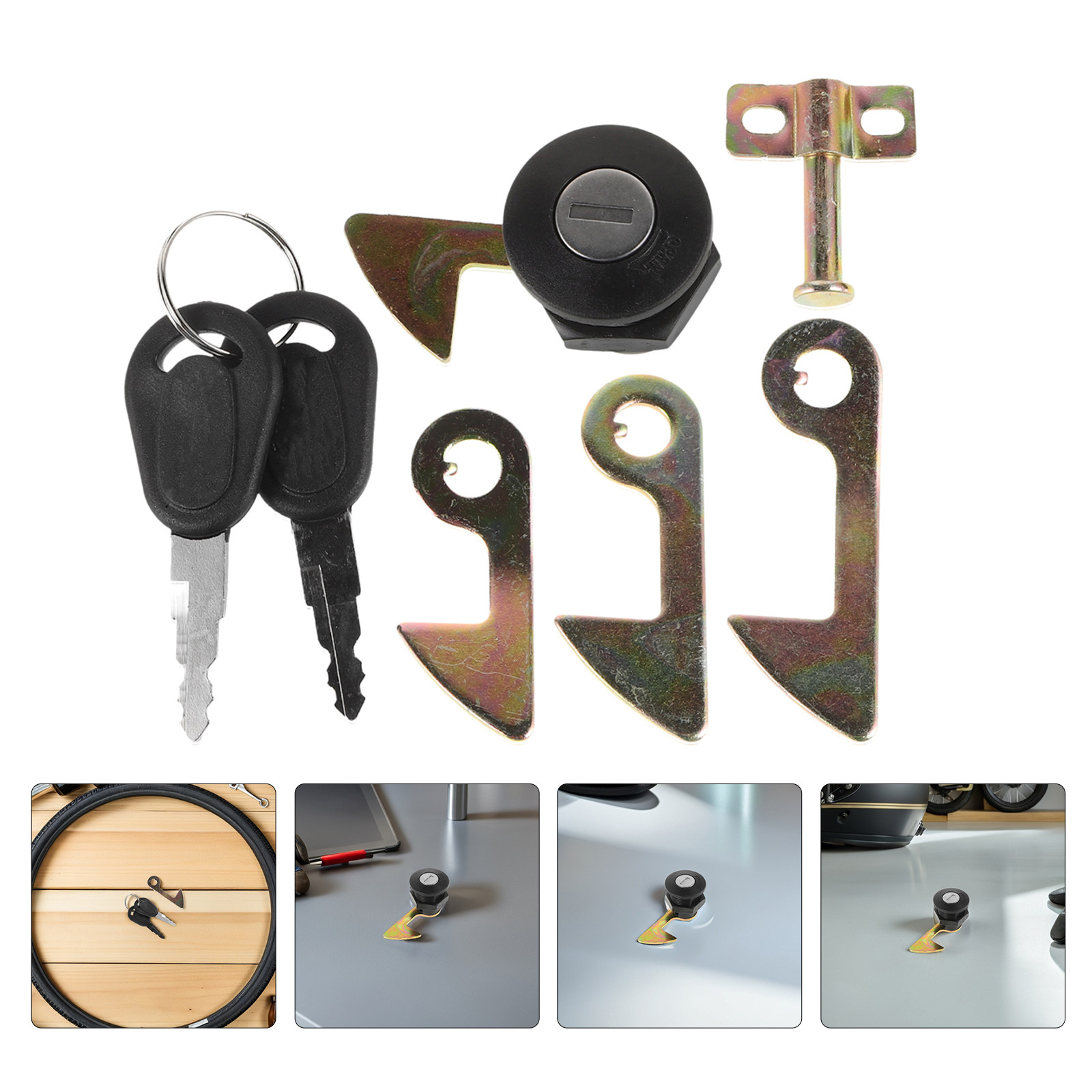 Lockbox Key Secure - 2'li Elektrikli Motosiklet Bagaj Kilidi Seti,